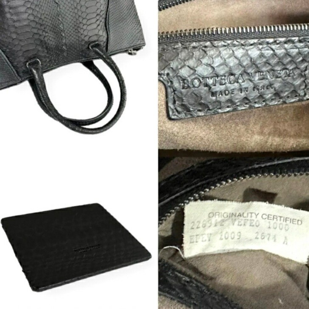 Bottega Veneta Handbag Python Black - image 6